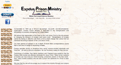 Desktop Screenshot of exodusprisonministry.org